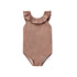 Rylee + Cru Mulberry Shimmer Arielle One-Piece Bathing Suit